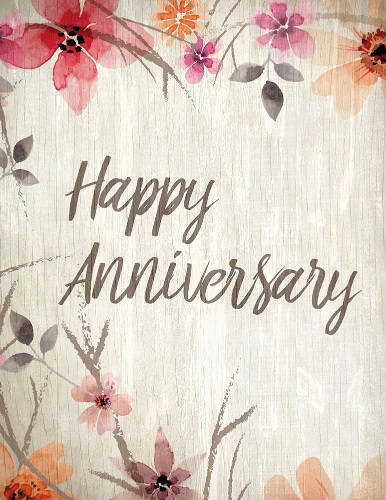 Happy Anniversary Floral art print by Kimberly Allen for $57.95 CAD