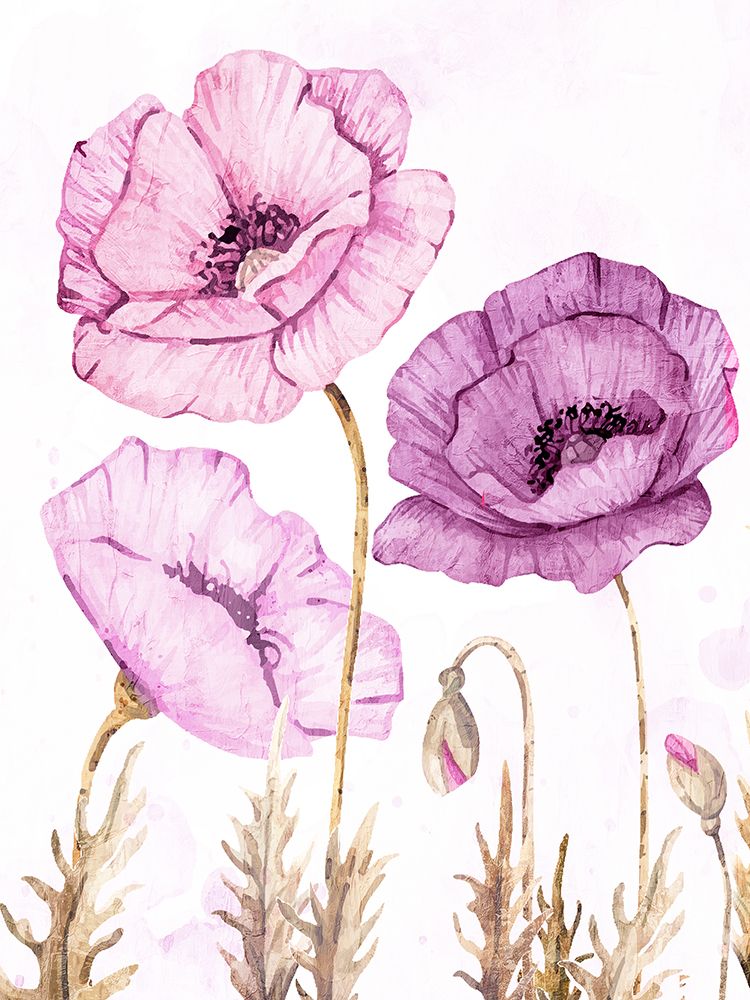 Bright Poppies 2 art print by Kimberly Allen for $57.95 CAD