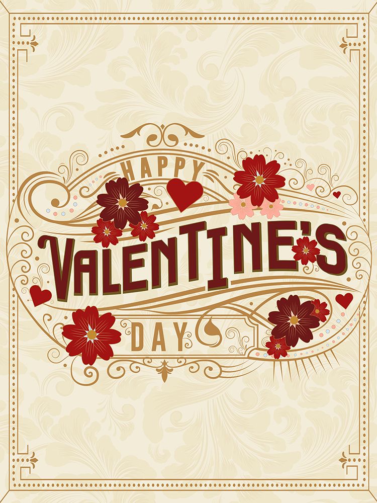 Happy Valentines art print by Kimberly Allen for $57.95 CAD
