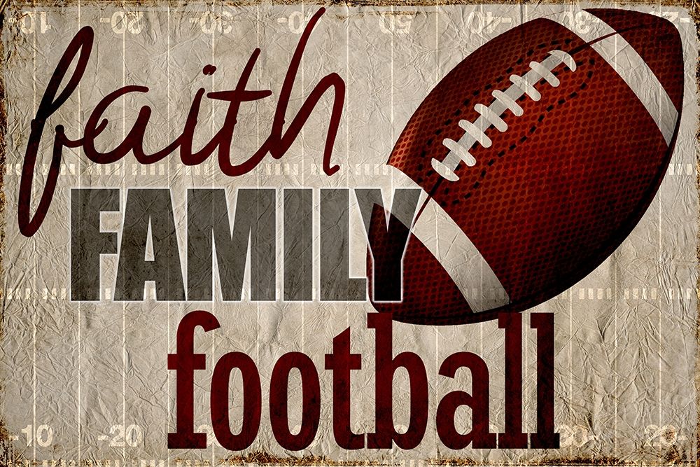 Faith Family Football art print by Kimberly Allen for $57.95 CAD