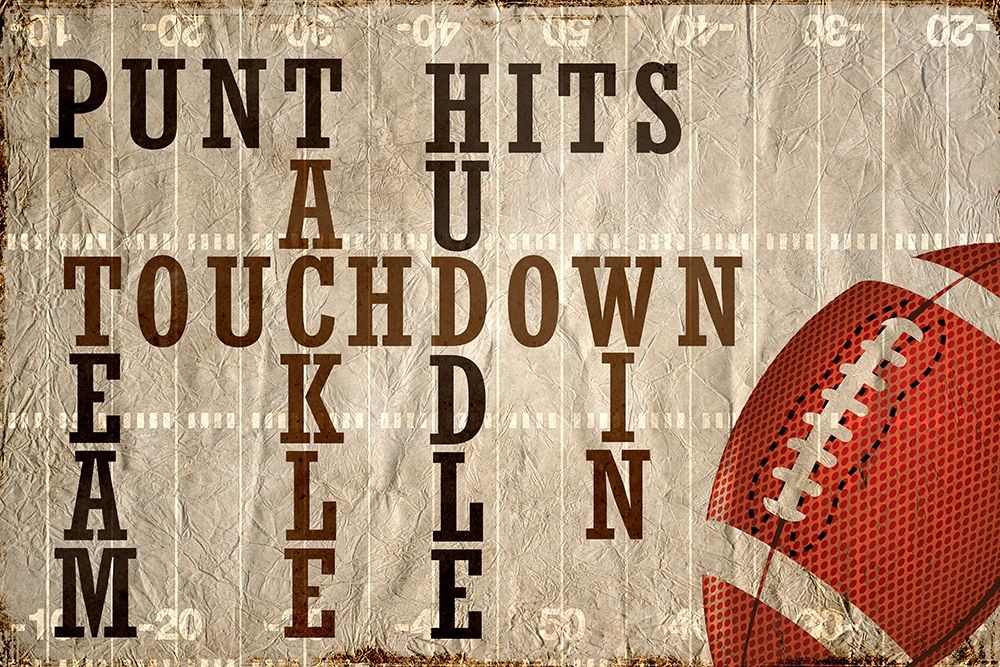 Football art print by Kimberly Allen for $57.95 CAD