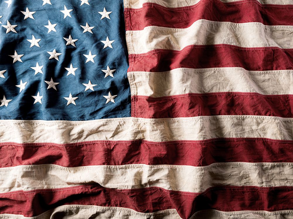 USA Flag art print by Kimberly Allen for $57.95 CAD