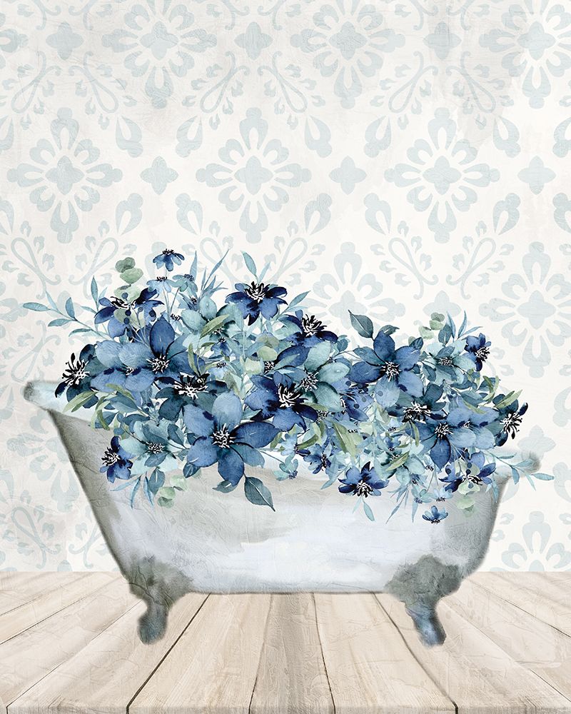 Blue Bath Tub art print by Kimberly Allen for $57.95 CAD