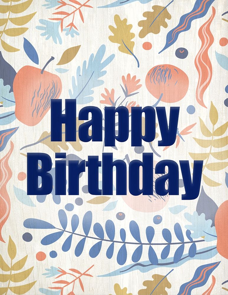 Happy Birthday Fruit art print by Kimberly Allen for $57.95 CAD