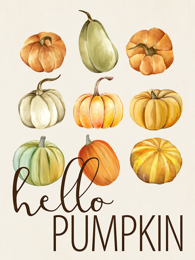 Hello Pumpkin art print by Kimberly Allen for $57.95 CAD