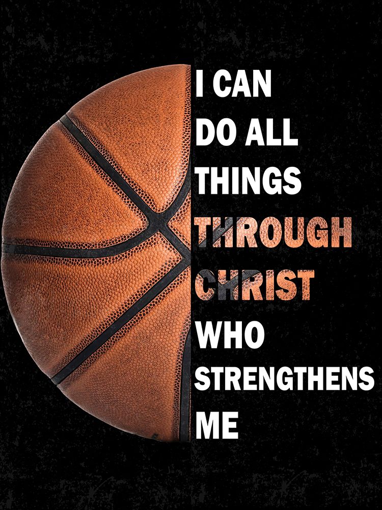 Through Christ Basketball art print by Kimberly Allen for $57.95 CAD