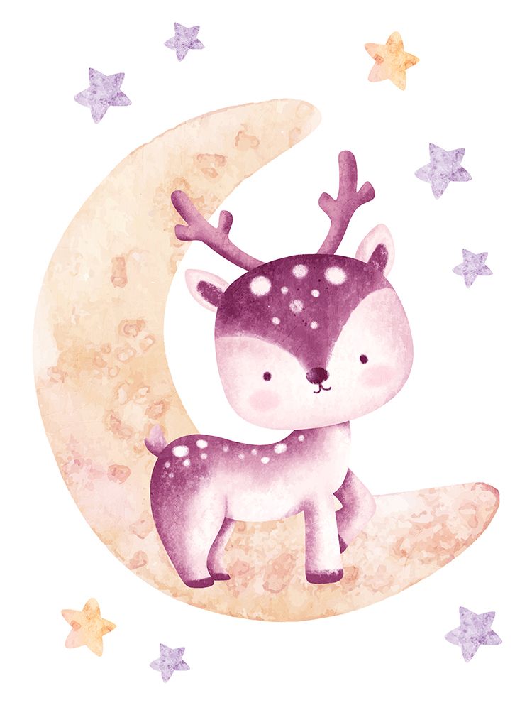 Woodland Moon 1 art print by Kimberly Allen for $57.95 CAD