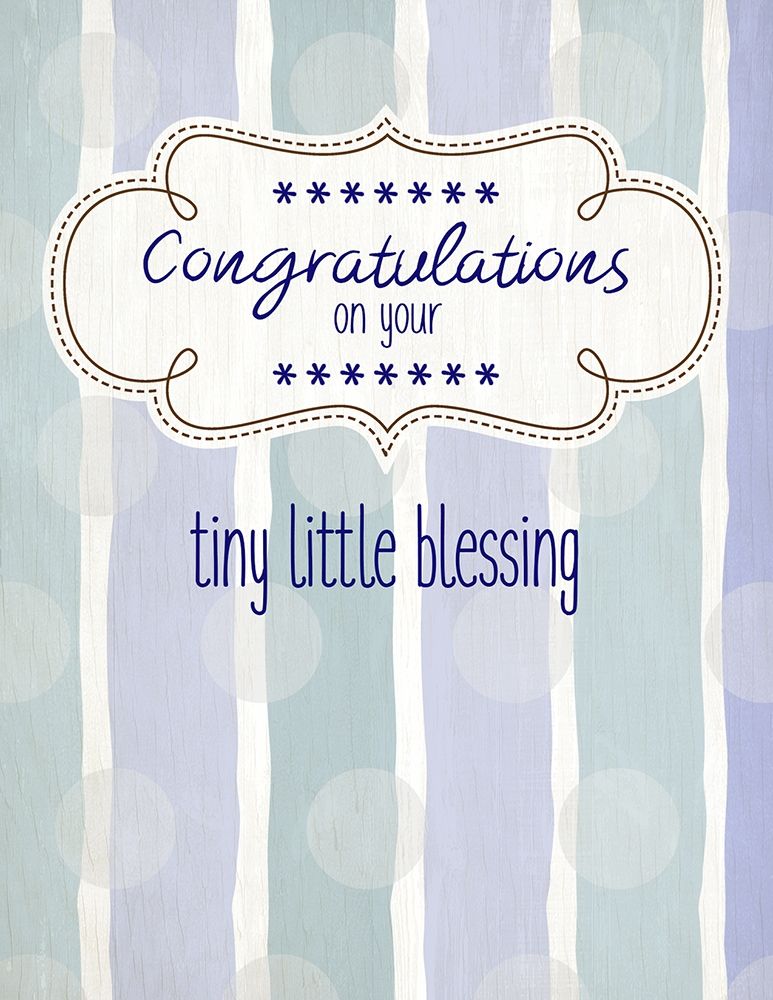 Tiny Little Blessing Boy art print by Kimberly Allen for $57.95 CAD