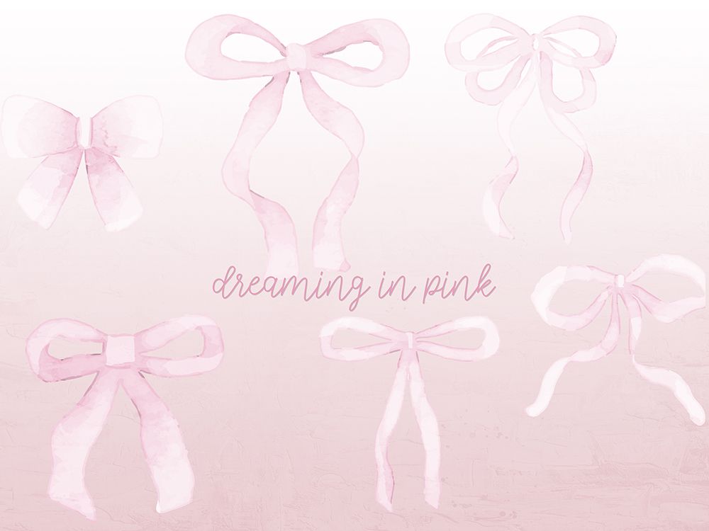 Dreaming in Pink Bows art print by Kimberly Allen for $57.95 CAD