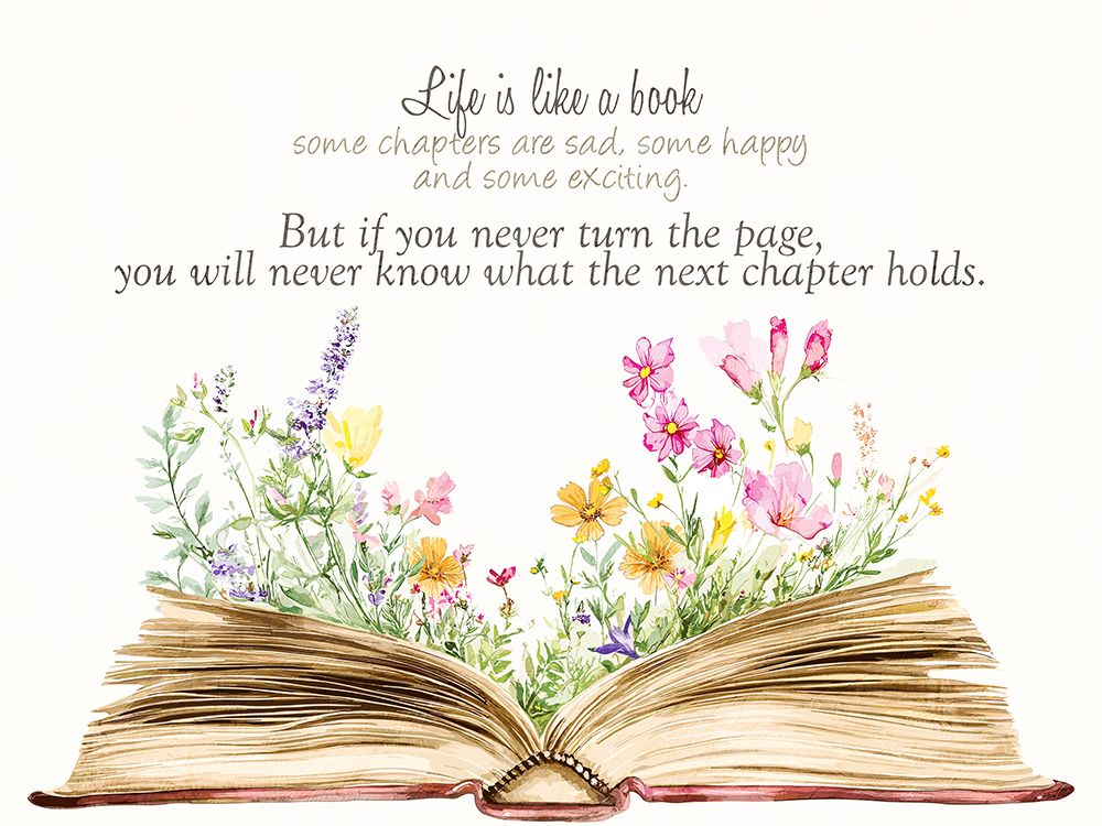 Life Is Like A Book art print by Kimberly Allen for $57.95 CAD