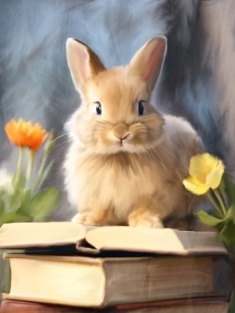 Bunny Stack art print by Kimberly Allen for $57.95 CAD
