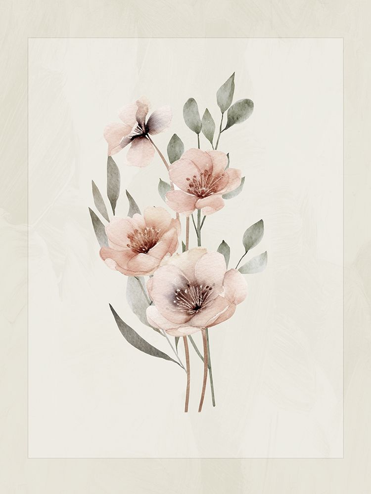 Muted Floral 1 art print by Kimberly Allen for $57.95 CAD