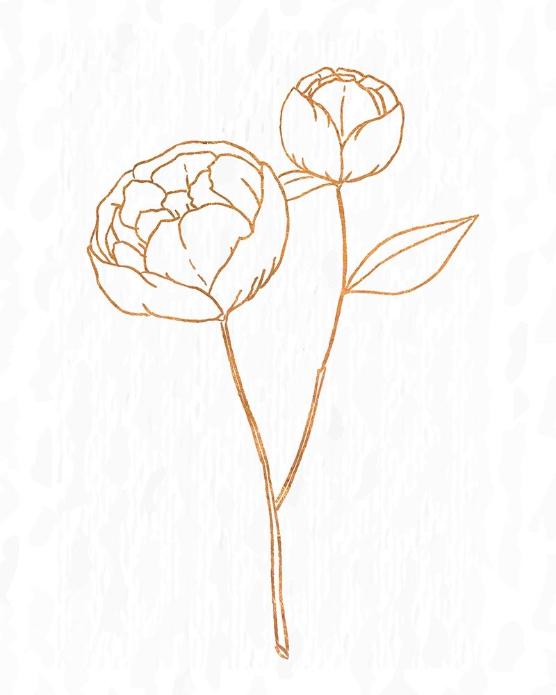Copper Botanical 1 art print by Kimberly Allen for $57.95 CAD
