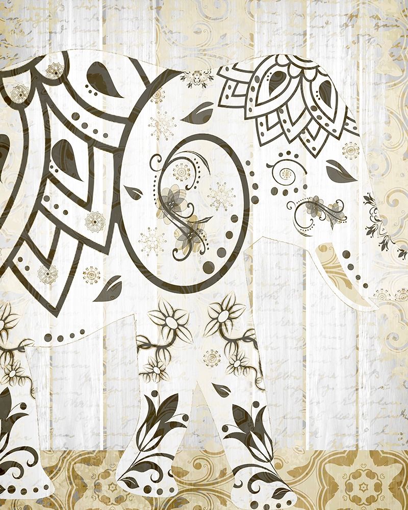 Tribal Elephant 1 art print by Kimberly Allen for $57.95 CAD