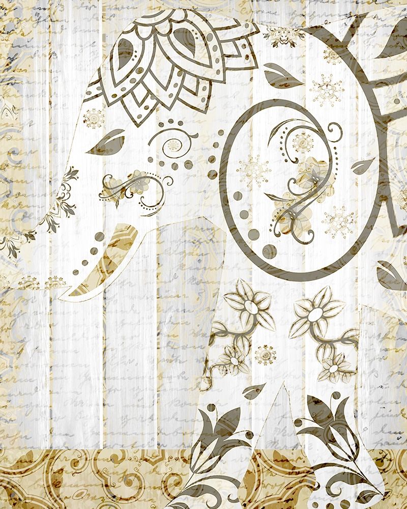 Tribal Elephant 2 art print by Kimberly Allen for $57.95 CAD