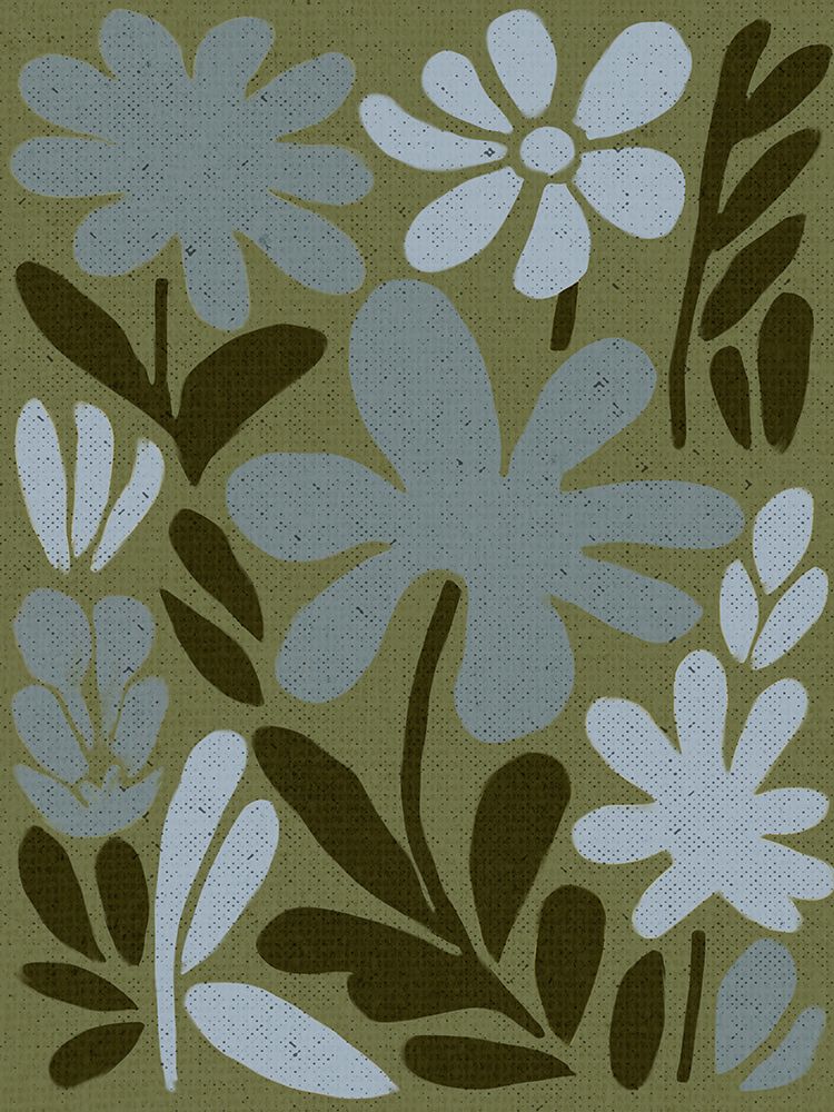 Blue And Green Botanical 2 art print by Kimberly Allen for $57.95 CAD