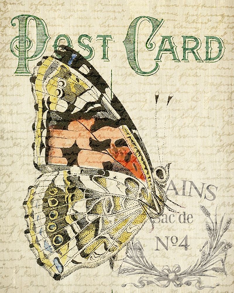 Postcard Butterfly 1 art print by Kimberly Allen for $57.95 CAD