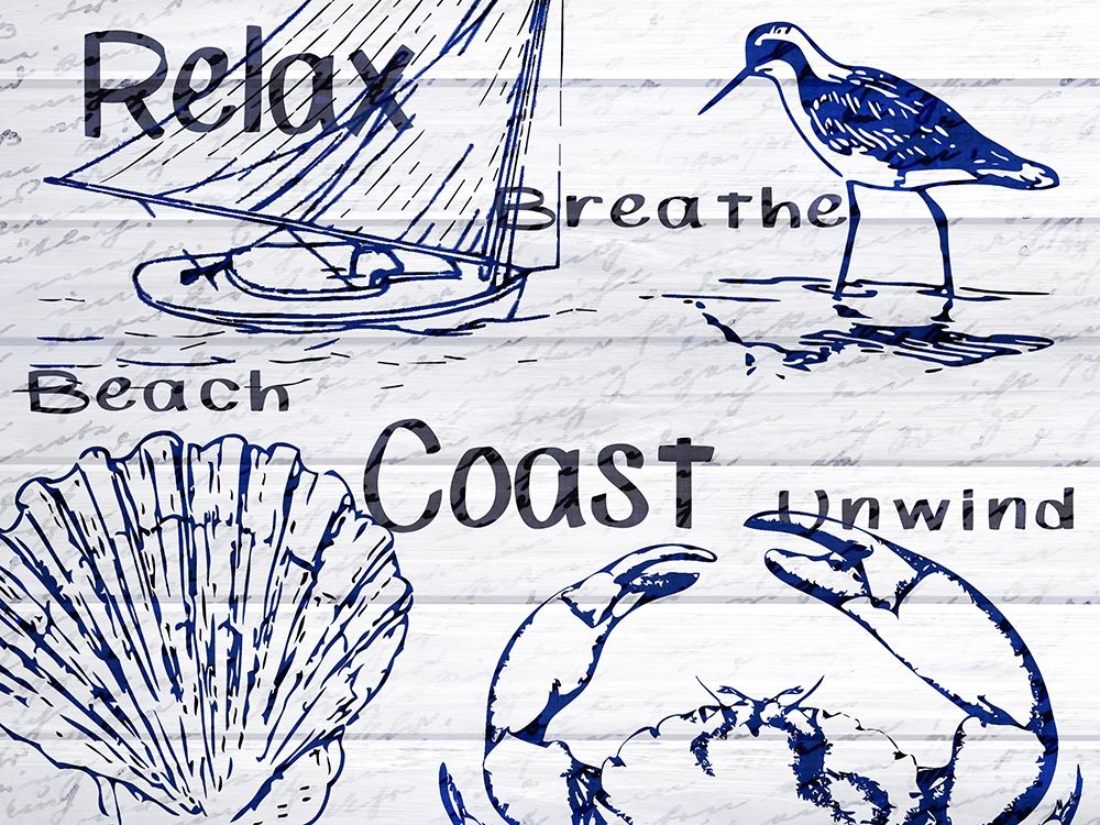 Beach Coast art print by Kimberly Allen for $57.95 CAD