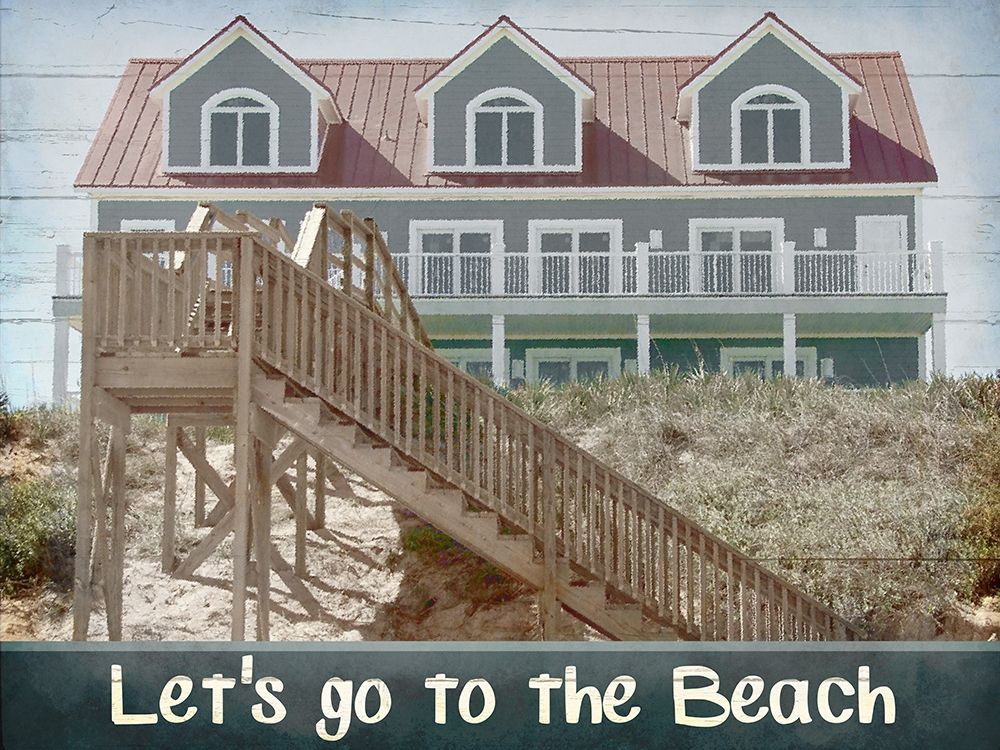 Beach House Day art print by Kimberly Allen for $57.95 CAD