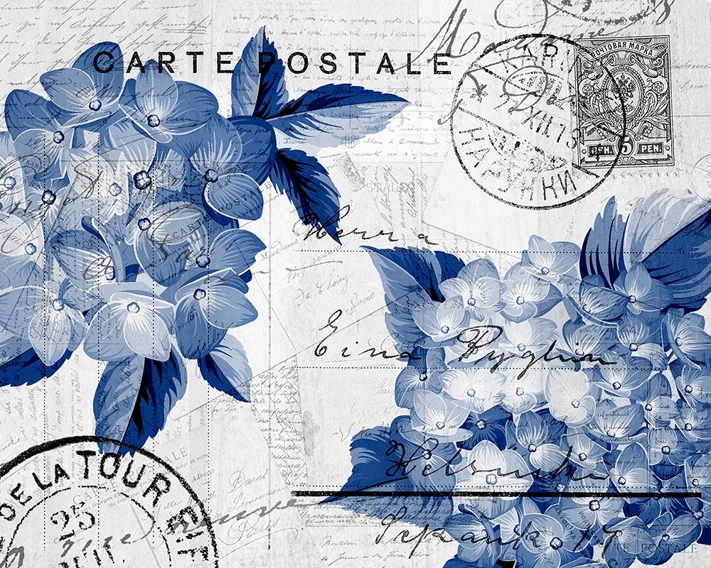 Postcard Hydrangea 4 art print by Kimberly Allen for $57.95 CAD