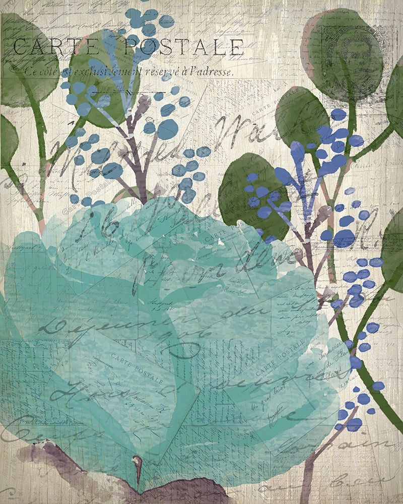 French Carte Postale Floral 2 art print by Kimberly Allen for $57.95 CAD