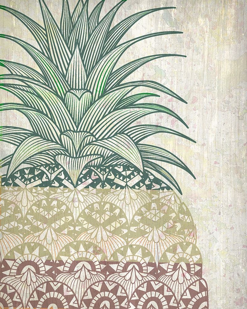 Tri Color Pineapples 1 art print by Kimberly Allen for $57.95 CAD