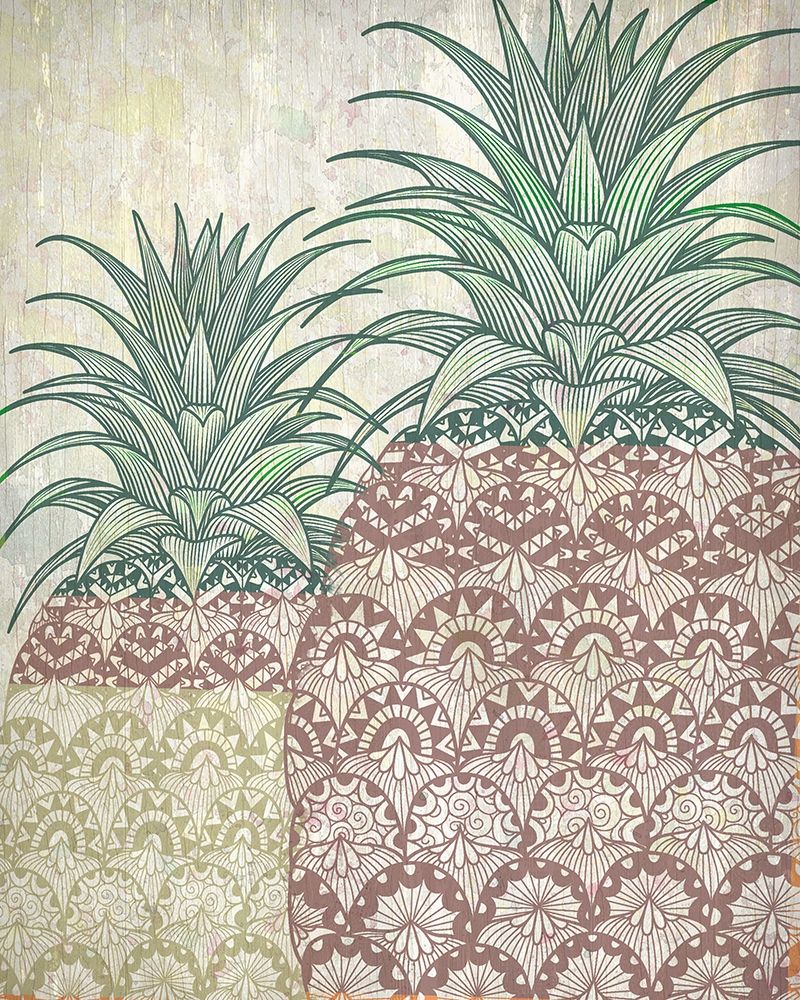 Tri Color Pineapples 2 art print by Kimberly Allen for $57.95 CAD
