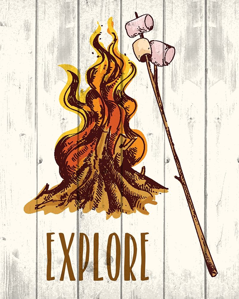 Campfire Explorer 1 art print by Kimberly Allen for $57.95 CAD