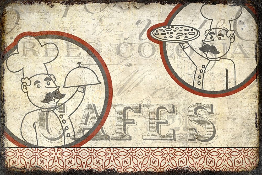 Cafe Chefs art print by Kimberly Allen for $57.95 CAD