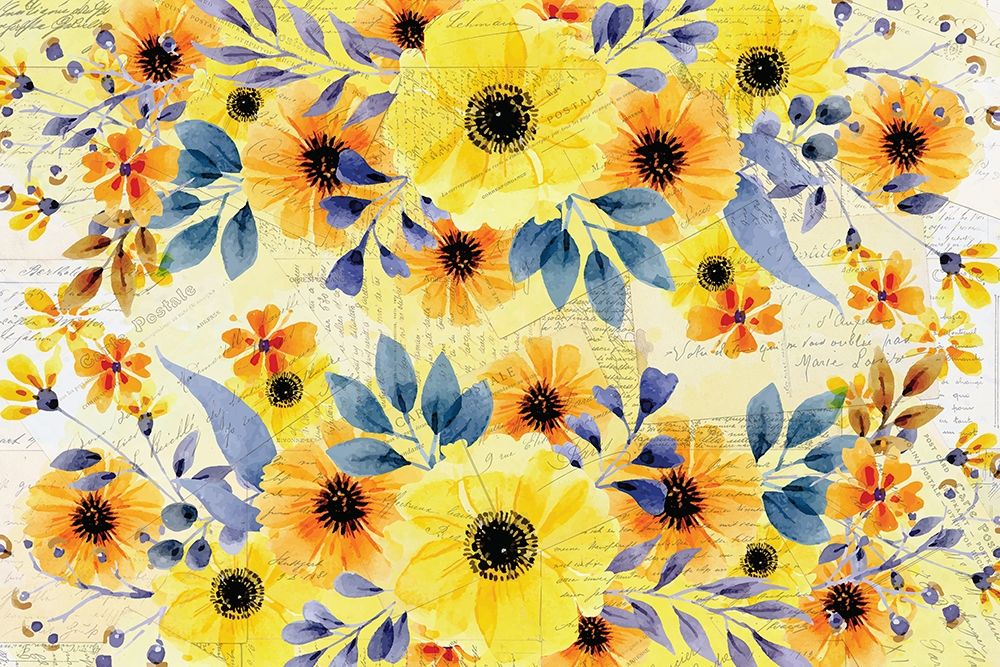 Yellow Summer Blooming art print by Kimberly Allen for $57.95 CAD