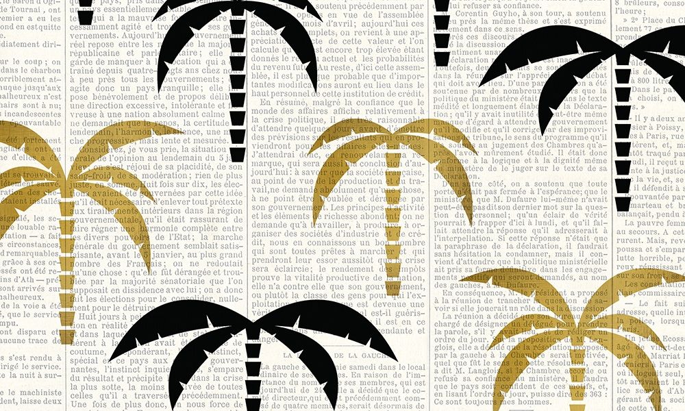 Newspaper Tropics 1 art print by Kimberly Allen for $57.95 CAD