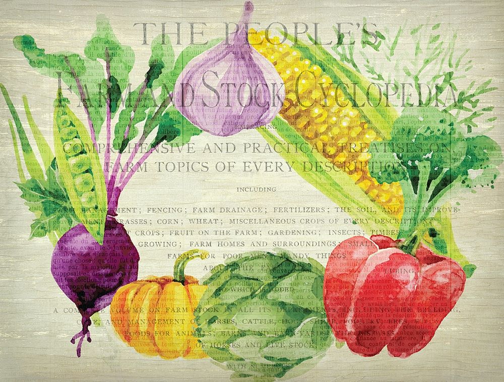 Fresh Veggies 1 art print by Kimberly Allen for $57.95 CAD