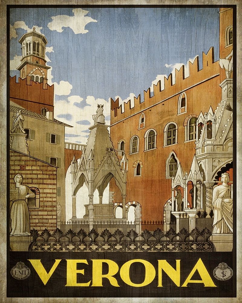 Vintage Travel Poster 3 art print by Kimberly Allen for $57.95 CAD