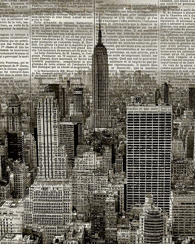 Newspaper City 1 art print by Kimberly Allen for $57.95 CAD