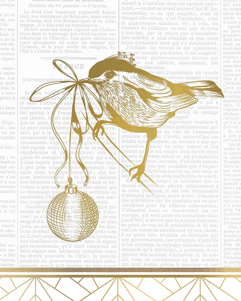Newspaper Christmas 3 art print by Kimberly Allen for $57.95 CAD