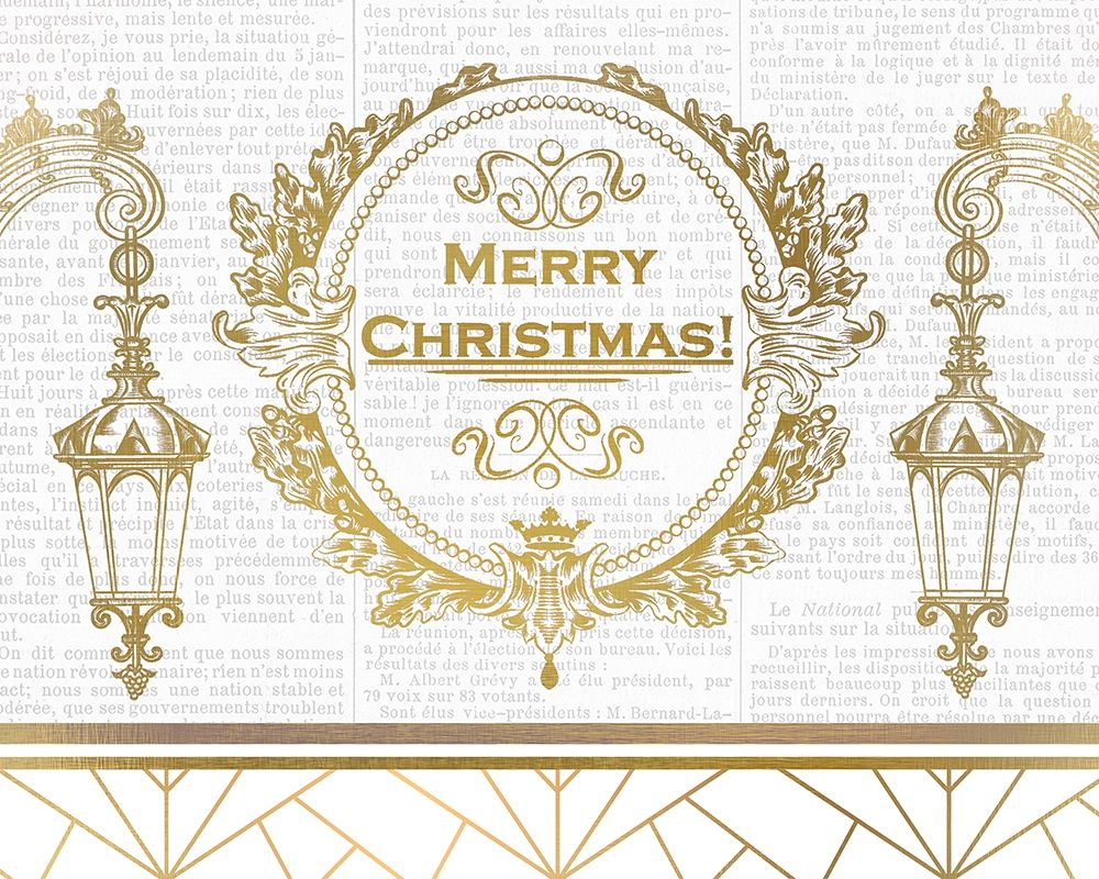 Newspaper Christmas 5 art print by Kimberly Allen for $57.95 CAD