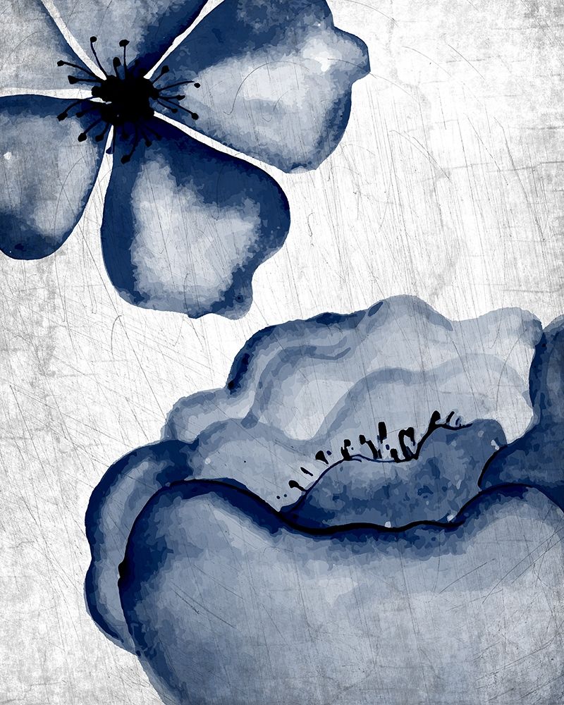 Navy Blooms 1 art print by Kimberly Allen for $57.95 CAD