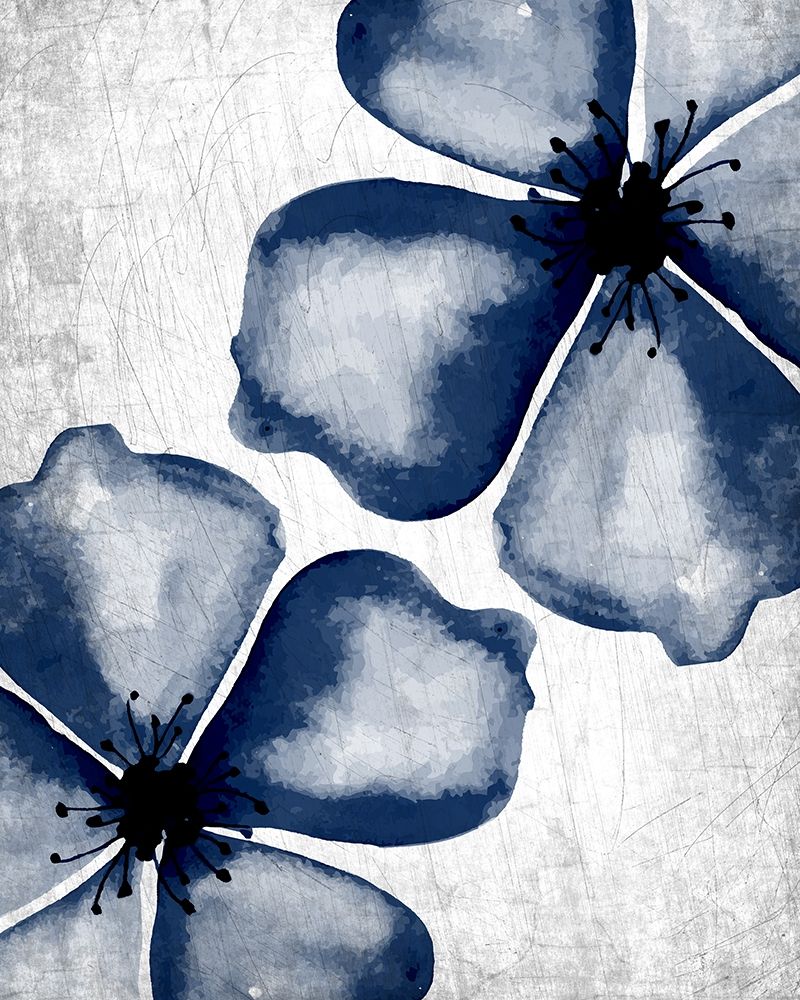 Navy Blooms 2 art print by Kimberly Allen for $57.95 CAD