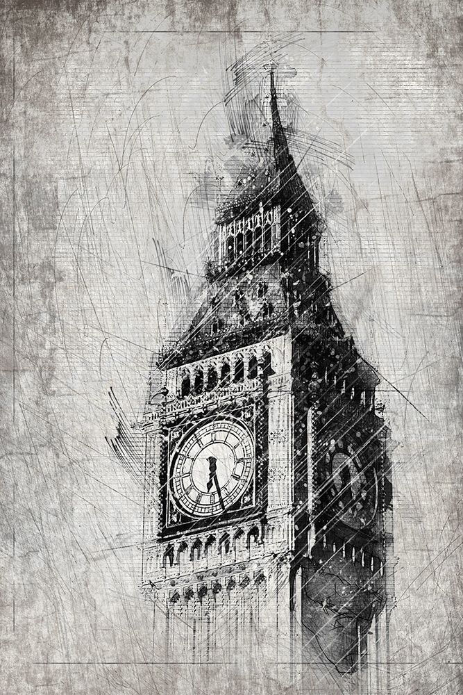 Big Ben art print by Kimberly Allen for $57.95 CAD