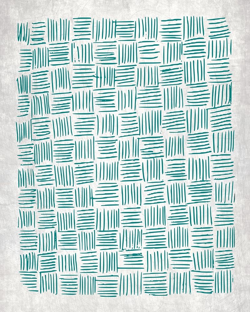 Teal Crosshatched 1 art print by Kimberly Allen for $57.95 CAD