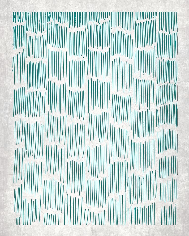 Teal Crosshatched 2 art print by Kimberly Allen for $57.95 CAD