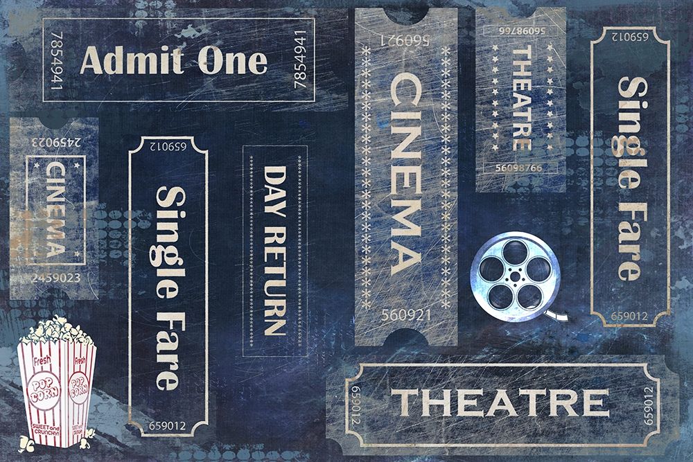 Admit One blue art print by Kimberly Allen for $57.95 CAD