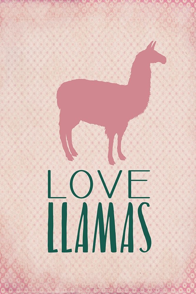 Love Llamas art print by Kimberly Allen for $57.95 CAD
