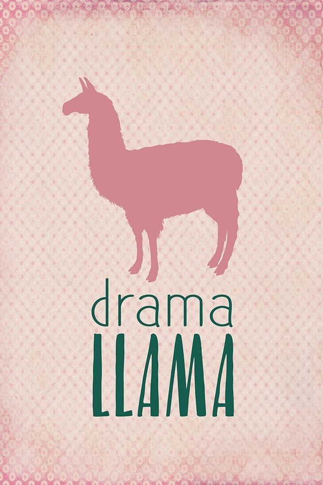 Drama Llama art print by Kimberly Allen for $57.95 CAD