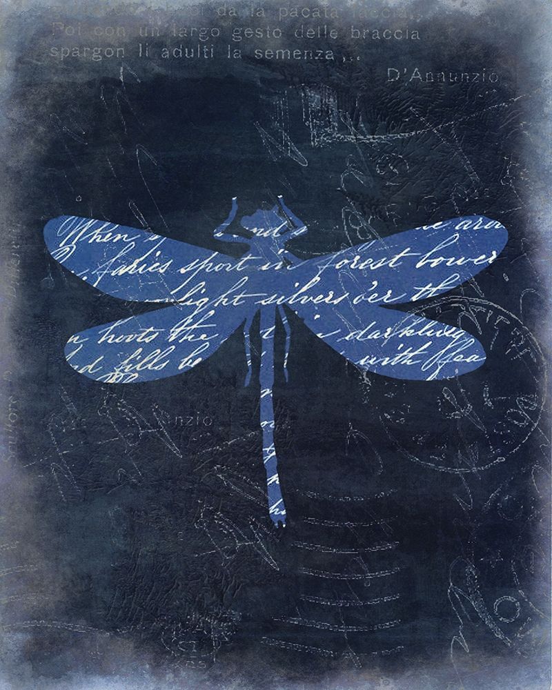 Dragonfly Blue 2 art print by Kimberly Allen for $57.95 CAD