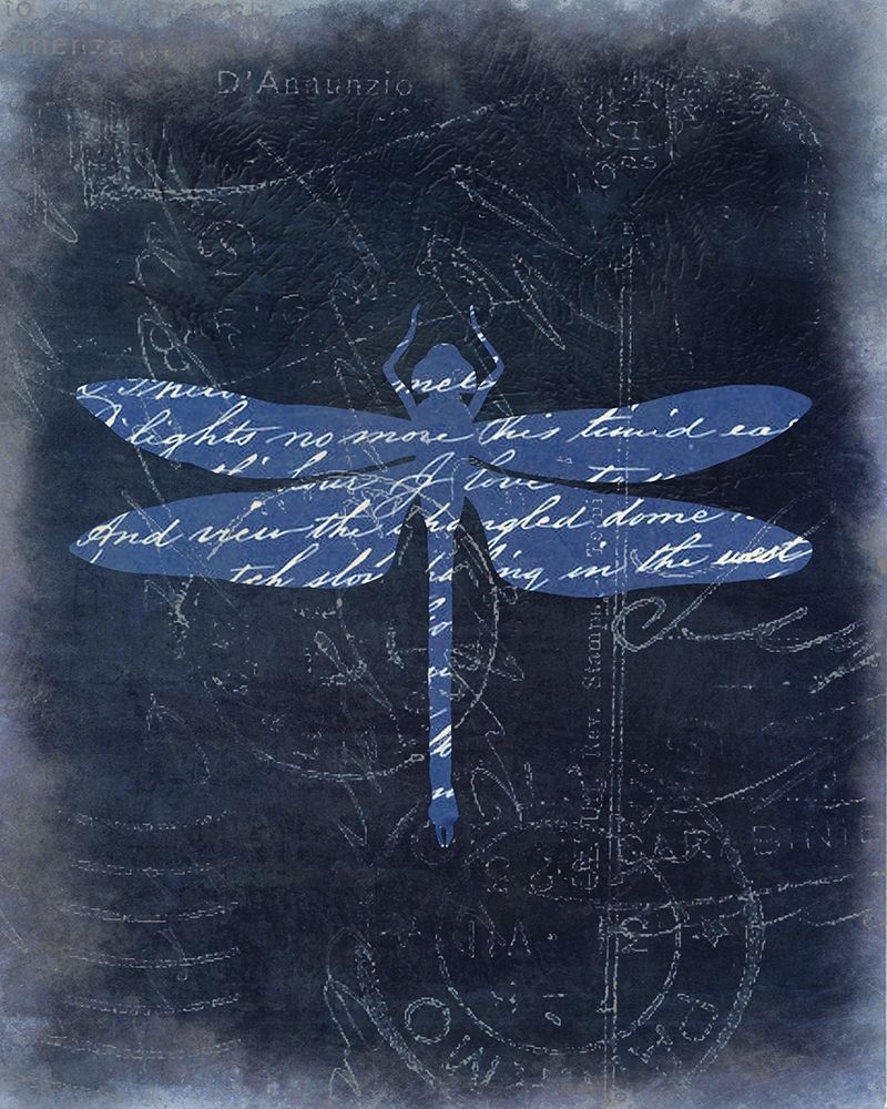 Dragonfly Blue 3 art print by Kimberly Allen for $57.95 CAD