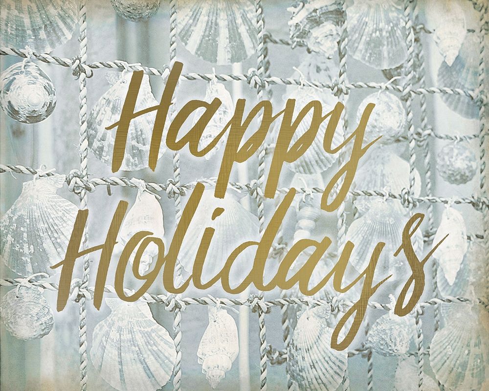 Happy Holidays Shells art print by Kimberly Allen for $57.95 CAD
