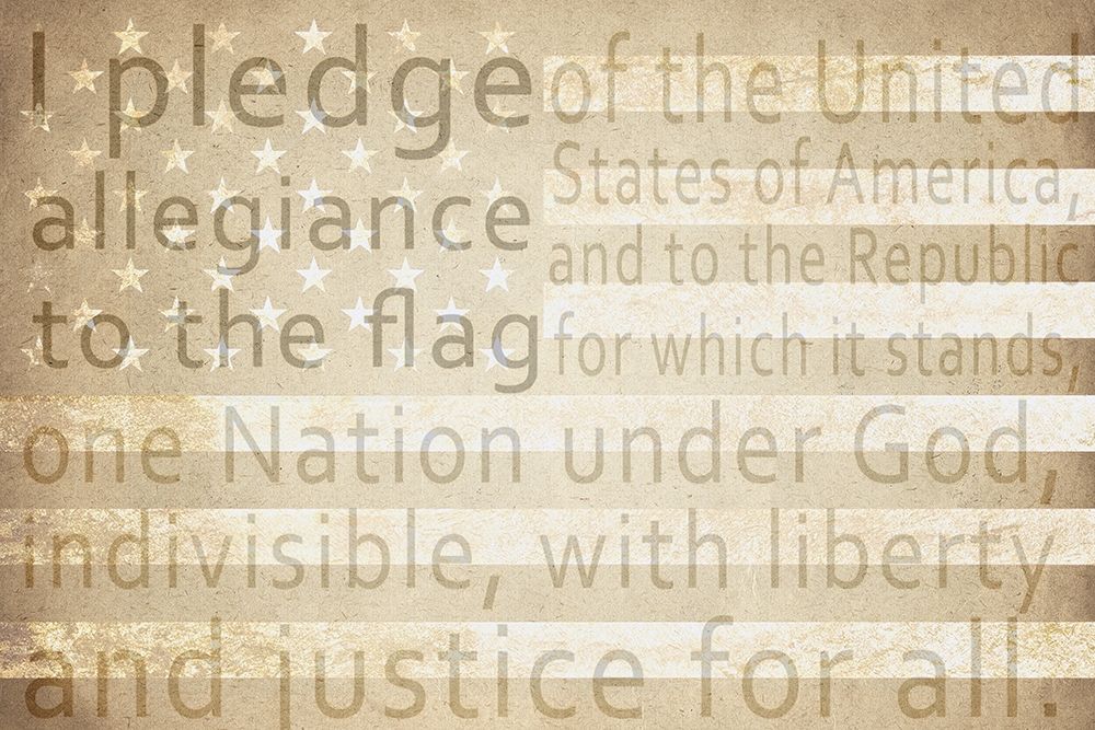 Pledge of Allegiance art print by Kimberly Allen for $57.95 CAD
