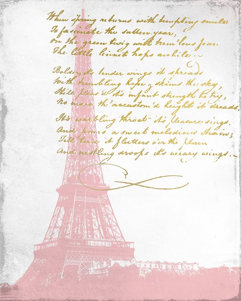 Paris in Pink 1 art print by Kimberly Allen for $57.95 CAD