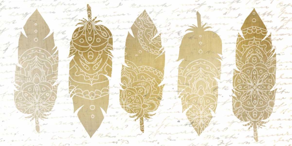 Feathered Panel A art print by Kimberly Allen for $57.95 CAD